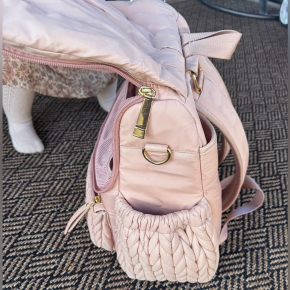 Happ Brand Levy Diaper Bag Backpack in dusty rose - Picture 4 of 9